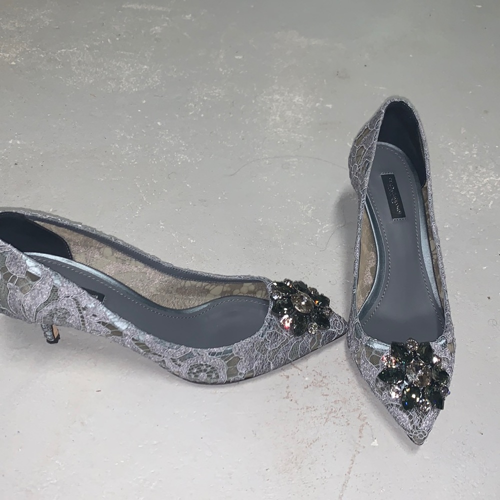 Dolce & Gabbana lace mini heels